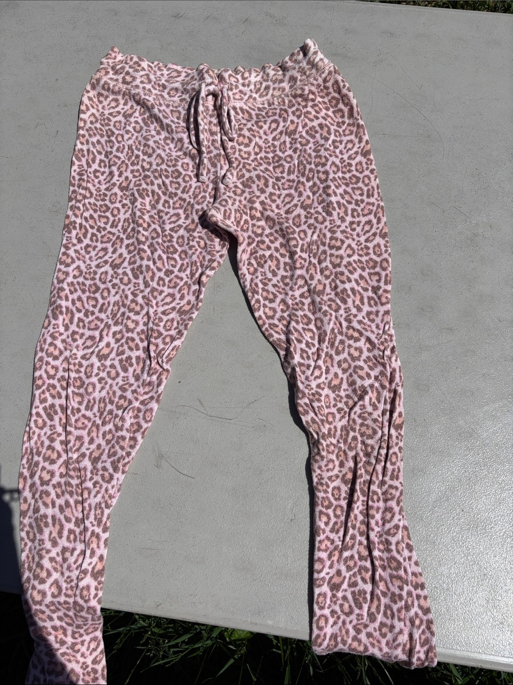 American Eagle Outfitters Pink Leopard Print Pajama Pants